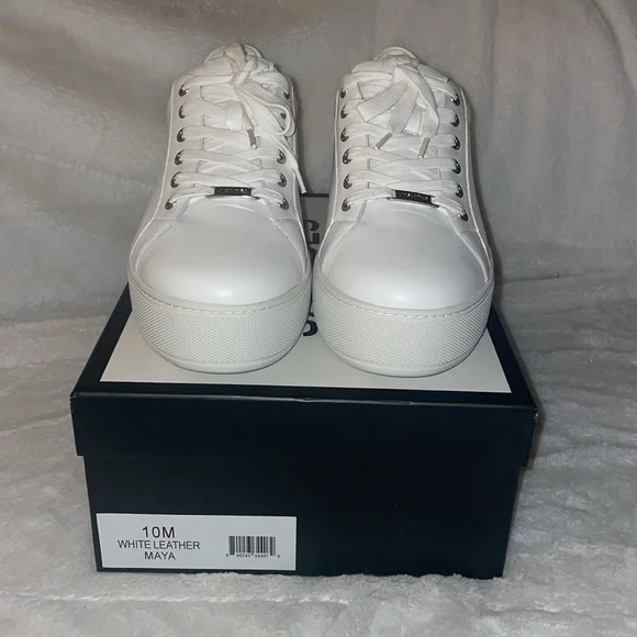 NWT J/SLIDES MAYA White Leather Sneaker - Picture 7 of 15